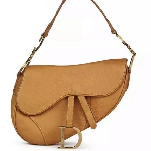 dior saddle bag tan